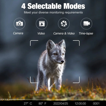 4G HD Live Video Lithium Battery Cellular Trail Camera 50MP 4K Wireless Game App Cloud Service Waterproof IP66 Wildlife Monitori