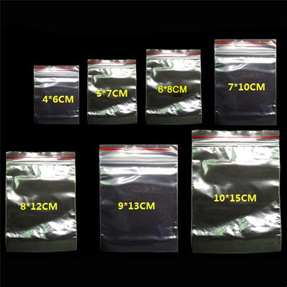 Thicken Zipper Sealed Bags Clear Plastic Storage Bag for Small Jewelry Food Packing Reclosable Zippers Sealing Pouch Wholesale