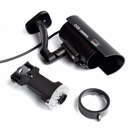Eleopard Fake Camera Dummy Waterproof Security CCTV Surveillance Camera With Flashing Red Led Light Outdoor Indoor