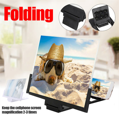 14 Inch Mobile Phone Screen Amplifier 3D Magnifying Glass Stand Magnifier HD Video Amplifier Phone Stand Enlarged Screen Bracket