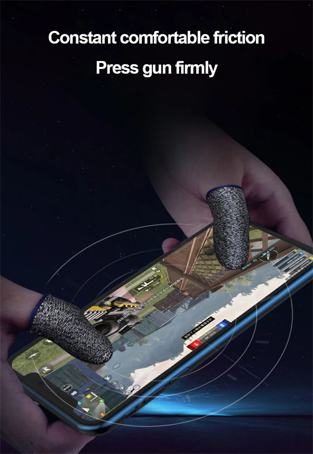 Mobile Game Fingertip Gloves For PUBG Gamer Sweatproof Anti-slip Touch Screen Finger Sleeve Breathable Gaming Finger Cover Cot