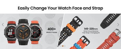 Amazfit T-Rex 3 Rugged/Military 48mm Smart Watch, GPS (with Privacy), Offline Maps, Long Battery Life, 328 Feet Re