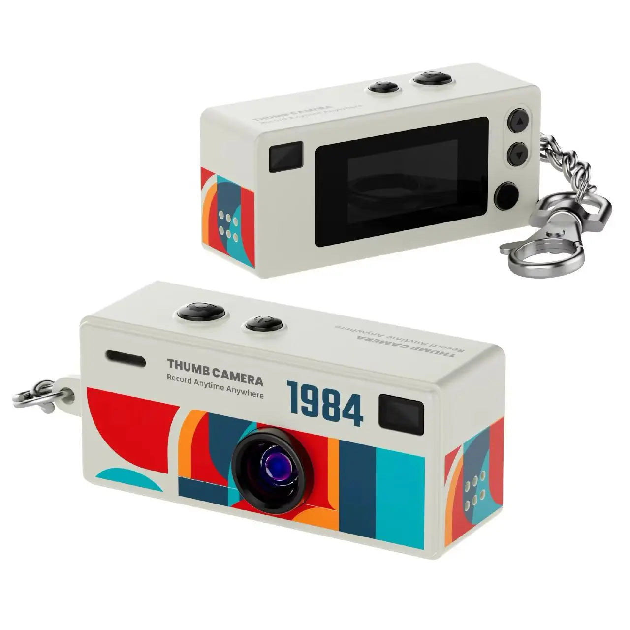 Magecam Thumb Keychain Camera 0.96inch Mini Action Camera Retro Support Memory Card 1080P Very Small Camcorder Video Recorder