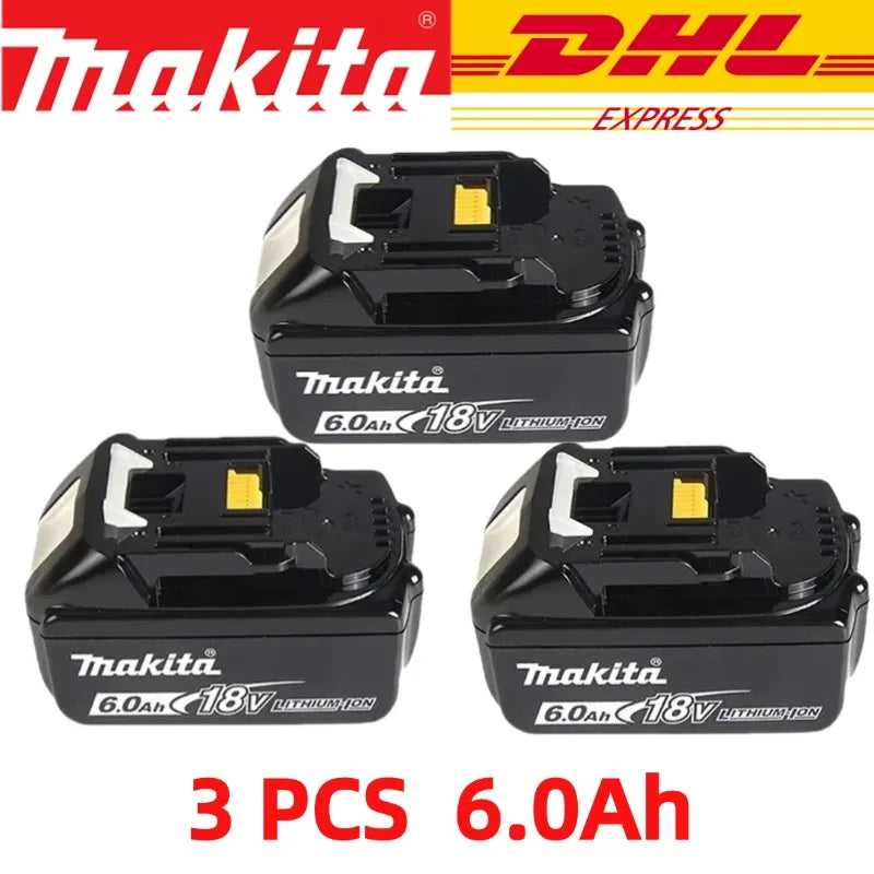 Original Makita 6Ah/5Ah for Makita 18V Battery BL1830B BL1850B BL1850 BL1840 BL1860 BL1815 Replacement Lithium Battery