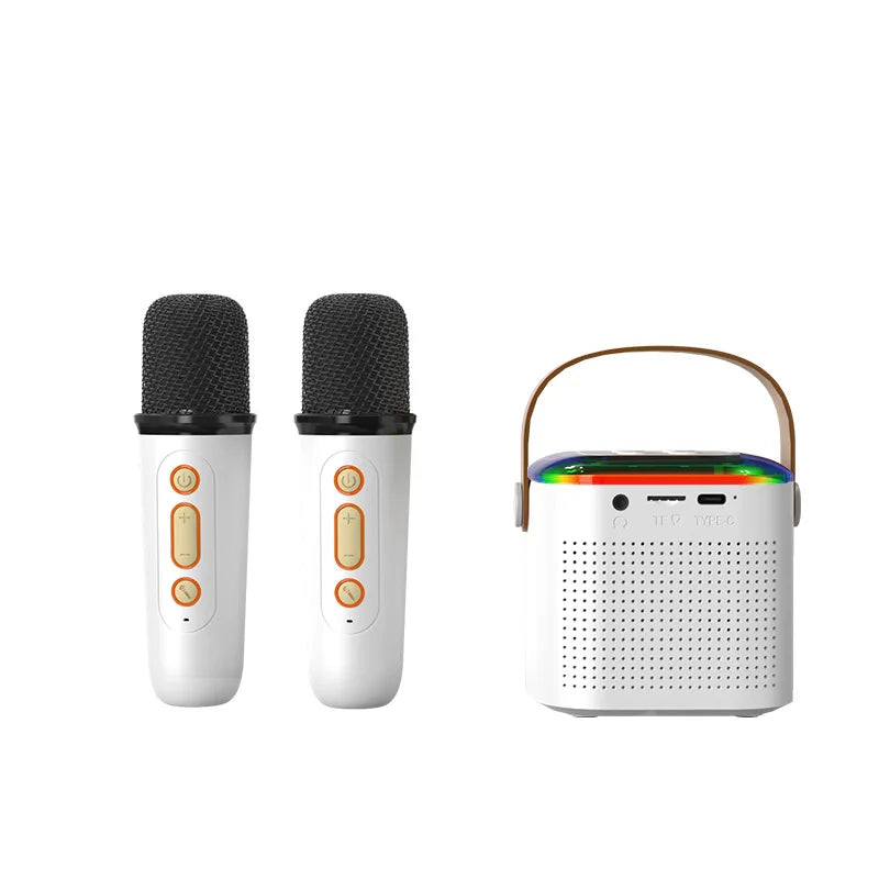 Wireless Speaker Microphone Karaoke Mini Portable Audio Microphone Portable Karaoke Speaker with Mic Home Singing For Kids Gift
