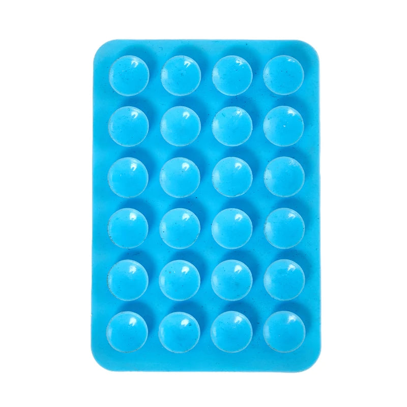 Double Side Silicone Suction Pad For Mobile Phone Fixture Suction Cup Backed Adhesive Silicone Rubber Sucker Pad For Fixed Pad