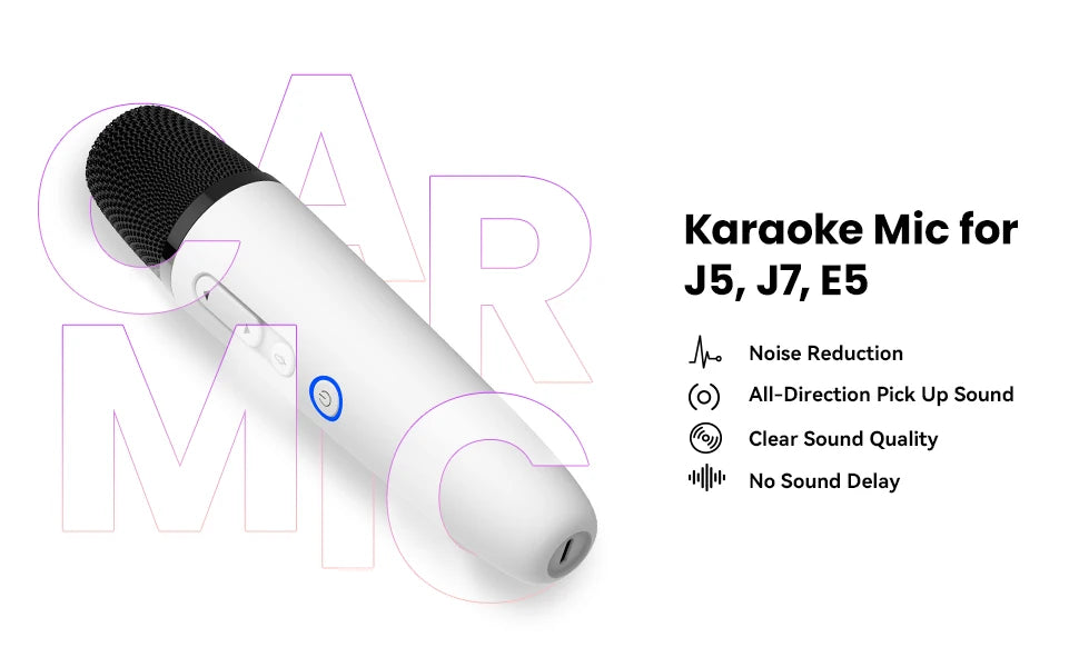 Car Karaoke Mic Compatible with J5, J7 and E5, Car Caraoke Mic