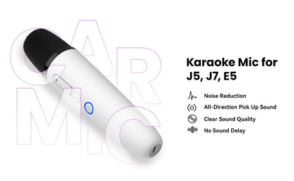 Car Karaoke Mic Compatible with J5, J7 and E5, Car Caraoke Mic