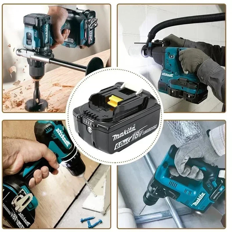 Original Makita 6Ah/5Ah for Makita 18V Battery BL1830B BL1850B BL1850 BL1840 BL1860 BL1815 Replacement Lithium Battery