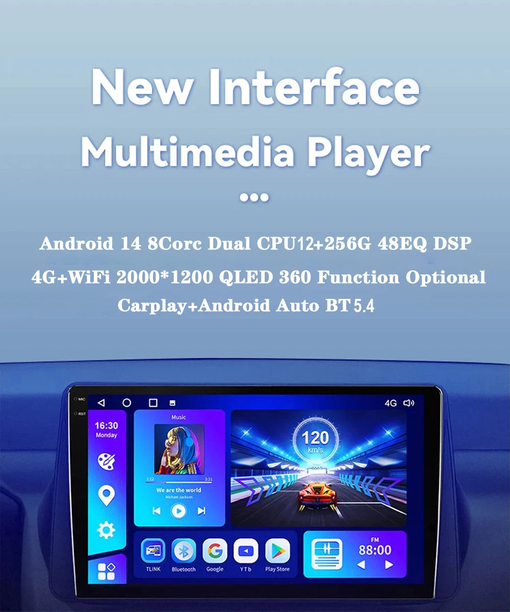Android 15 Carplay For Chevrolet Orlando 2010 2011- 2018 Car Radio Auto 4G WIFI GPS Navigation Multimedia Video Player Stereo