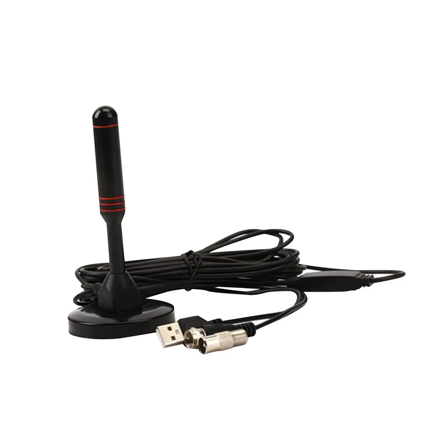 HDTV Antenna Amplified Portable 360 Degree Reception Frequency Reception Car USB with Base Accessories for Dvb-t Isdb Atsc
