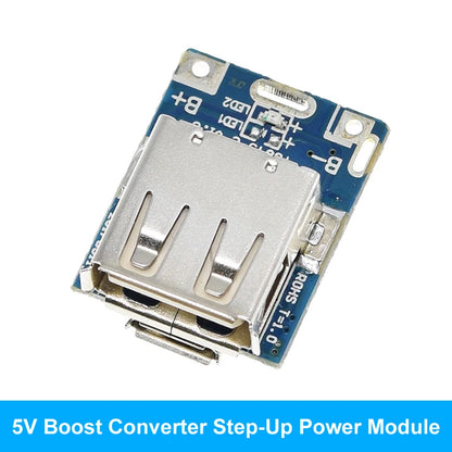 GREATZT 5V Boost Converter Step-Up Power Module Lithium Battery Charging Protection Board LED Display USB For DIY Charger 134N3P