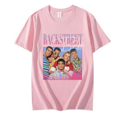 Funny Backstreet Boys T-shirt for women90s retro T-shirt for boysnostalgic hip-hop street style