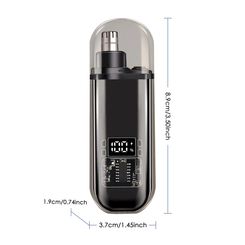 Electric Nose Hair Clipper Rechargeable Automatic Shaving Nose Trimmer Unisex Professional Washable Painless Nose Hair Trimmer
