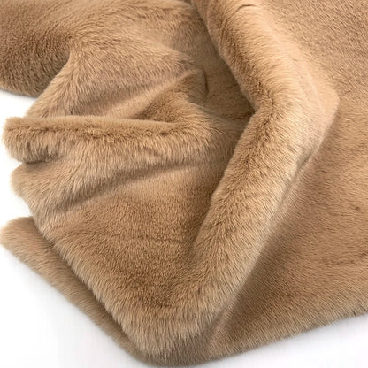 1Pcs 50/80/160cm Faux Rabbit Fur Fabric 100% Polyester 10mm Pile Super Soft Plush Fabric For Handmade Stuffed Toys Sewing Fabric