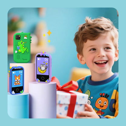 Upgrade Kid Smart Phone Toy 2.8 Inch Touch Video recording Music Player 16 Games Baby Phone for Children Brithday Gifts