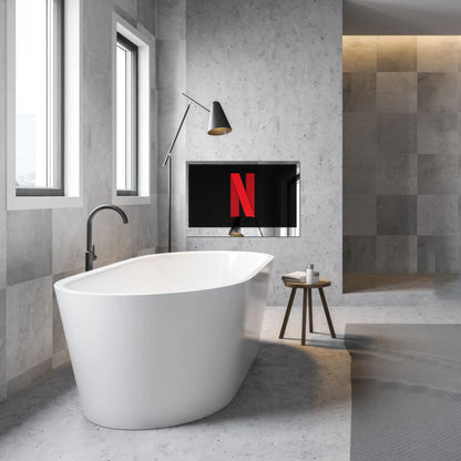Soulaca 27inches Smart Mirror TV Waterproof 1080P HD Touchscreen Built-in WiFi Bluetooth Android 11.0 New Model 2024 Magic LED