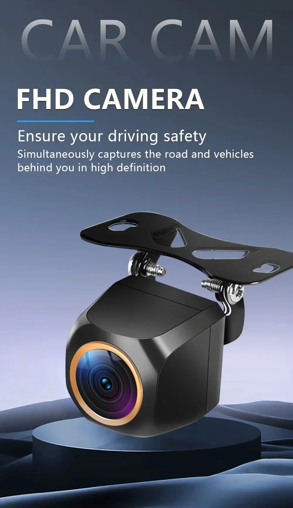 GcPaSr AHD 1920x1080P Car Rear View Camera 200° Fisheye Golden Lens Full HD Night Vision Vehicle back Car reversing Front Camera