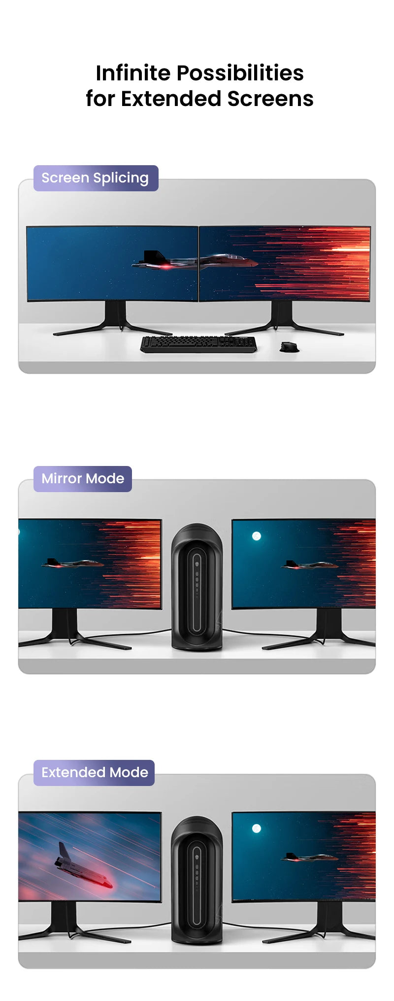 8K DP Cable DisplayPort Cable 1.4 High Speed Display Port Cord 8K@60Hz  G-Sync FreeSync 4K@144Hz 2K@240Hz HDR 10 32.4Gbps