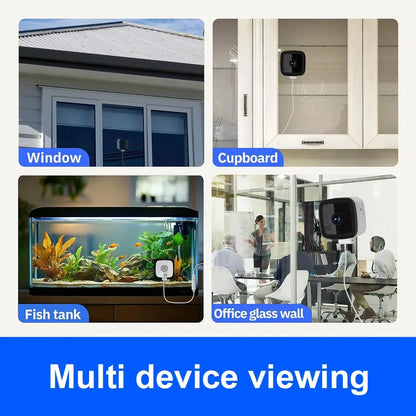 1080P WiFi Window Camera Full Color Night Vision Two-Way Audio Through Window Indoor Home Security Baby Monitor Camera
