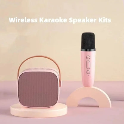 Karaoke Wireless Dual Microphones Machine KTV DSP System Bluetooth Speaker HIFI Stereo Surround For Kids And Adults Party Gift