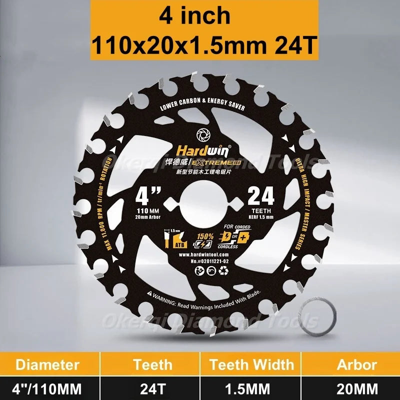 4/5/5.5/6/6.5/7.25 Inch Energy Saving Lithium Saw Blades Energy Efficient Lithium Wood Cutting Circular Saw Blade Woodworking