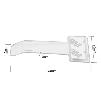 2pcs Transparent Car Vehicle Parking Ticket Receipt Permit Card Holder Clip Sticker Windscreen Plastic Universal Car Accessories