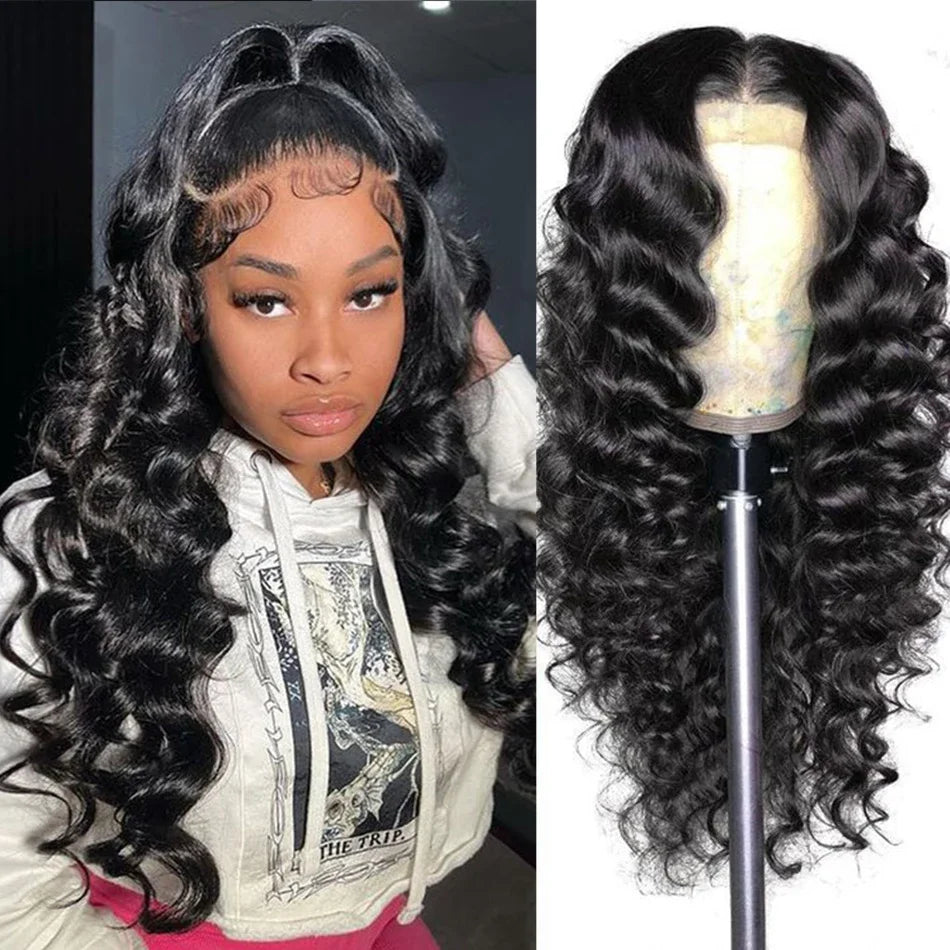 Loose Deep Wave Bundles 100% Virgin Raw Brazilian Human Hair Weave 1/3/4   Bundle Deals Hair Extension Double Weft Wholeasle 30"
