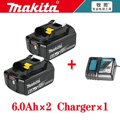 100% Original Makita battery, 18V 5.0Ah 6.0Ah 9.0Ah rechargeable battery, replacing Makita BL1830 BL1840 BL1850 BL1860B