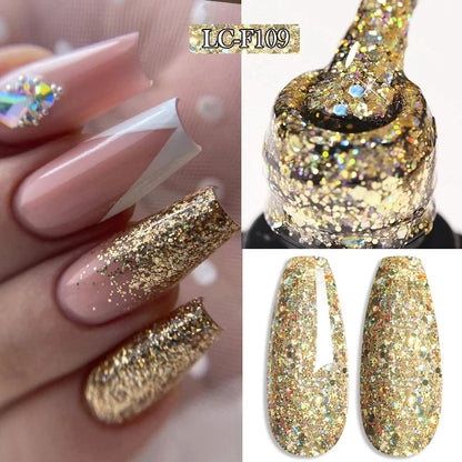LILYCUTE 7ml White Color Gel Nail Polish Semi Permanent UV Gel Polish Gorgeous Full Coverage Soak Off UV LED Nail Gel Varnishes