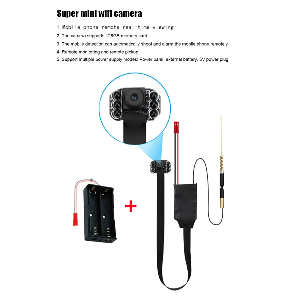 1080P Mini Wifi Camera 4K HD camera APP Remote Monitoring Home Security Camcorder DIY Portable Infrared Night Vision Min Camera