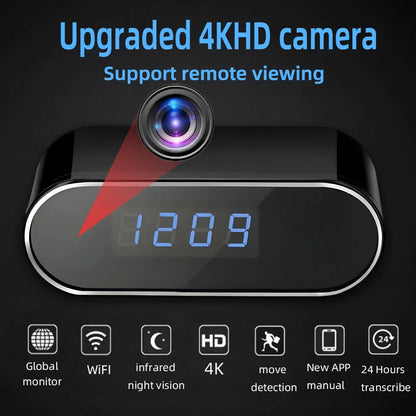 New 4KHD Mini WiFi Camera for Improved Clarity, Infrared Night Vision, Remote Viewing, Motion Detection, Wireless Mini Camera