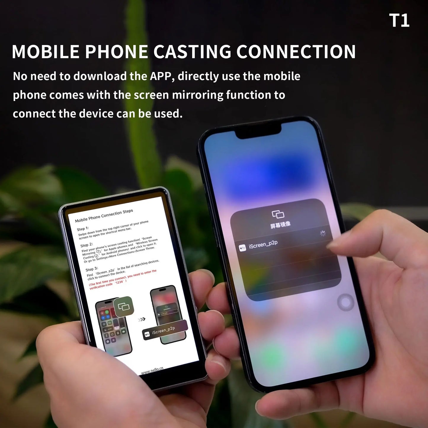 New Magnetic Phone Vlog Selfie Monitor Screen for Phone Rear Camera for Selfie Rear Camera Compatible With iPhone Android