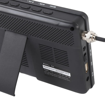 6 Inch Portable Digital ATSC TV ATSC  Digital TV Multi Formats Support High Sensitivity Tuner with Remote Control for Car