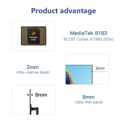 MWE High Quality 22/24/32/43 Inch Android Smart TV Mobile Entertainment Screen Indoor EU/US Local Stock OEM Supplier Education