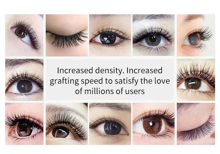 PRAECLARUS 3D Fairy Shape Lashes 12 Rows Eyelashes Premade Volume Fan Natural Soft Light Lashes Triple Tips Eyelashes
