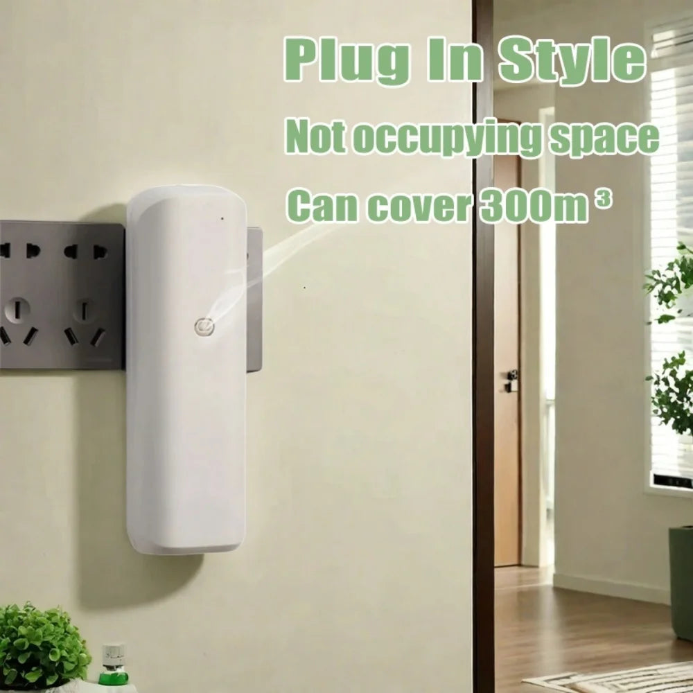 Fragrance Diffuser Coverage 300m³ Plug In Wall Waterless Essential Oil Diffuser Home Fragrance Smart Bluetooth Scent Air Machine