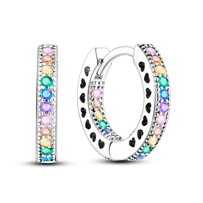 Hot Sale 925 Sterling Silver Spring Zircon Sunflower Stud Earrings For Women 2023 Trending Fashion Jewelry mother's day gift