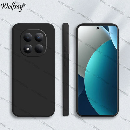 Case For Redmi Note 15 Pro 4G Case Original Liquid Silicone Back Case Redmi Note 15 Pro 4G Cover For Redmi Note 15 Pro 4G Funda