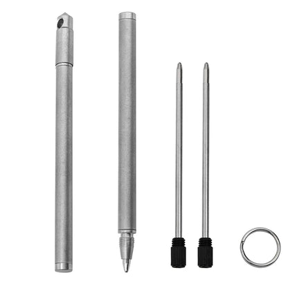 Portable Mini Titanium Ballpoint Pen EDC Gadget Keychain For Outdoor Camping Hiking Survival Gadget