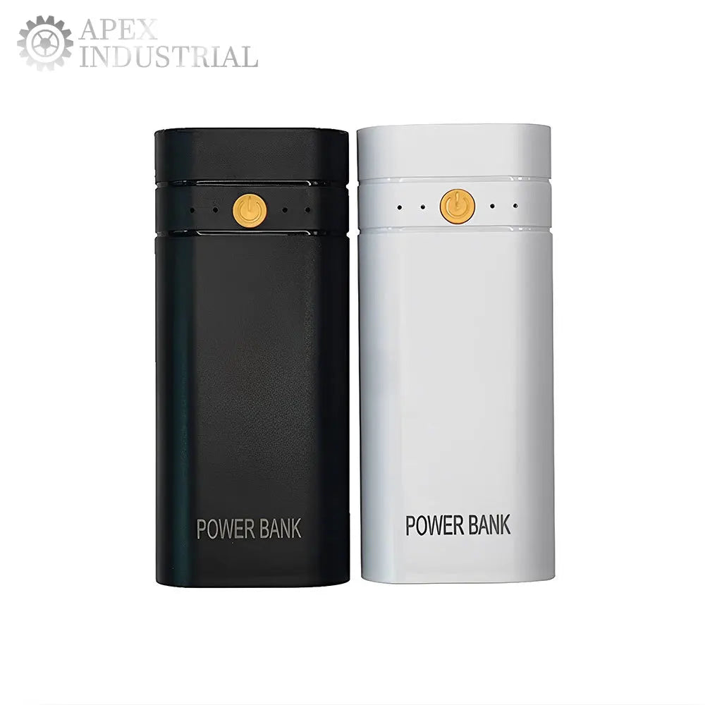 Portable 18650 Battery Charger Case 2 x 18650 DIY Power Bank Box Kit USB Output Ports 3.7V Plastic Mobile Power Supply Housing