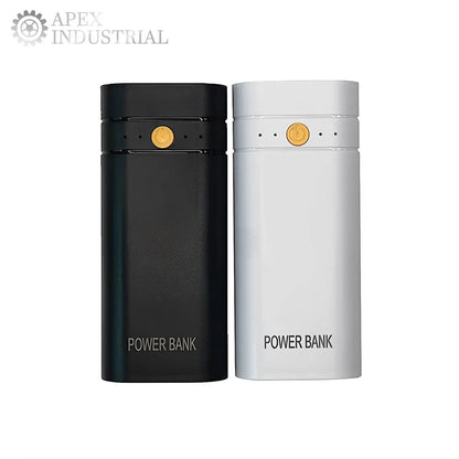 Portable 18650 Battery Charger Case 2 x 18650 DIY Power Bank Box Kit USB Output Ports 3.7V Plastic Mobile Power Supply Housing