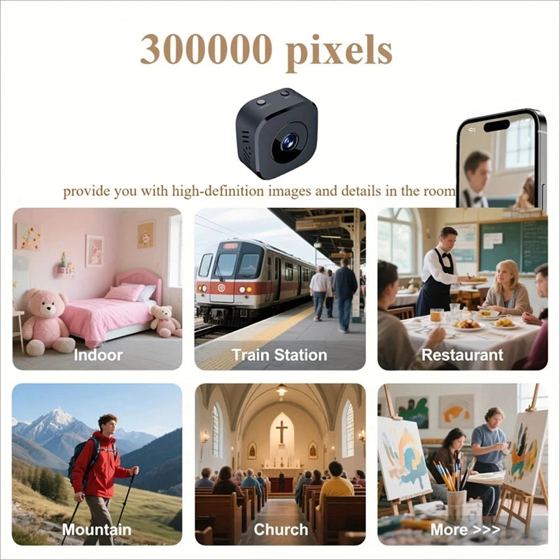Xiaomi 6K HD Mini WiFi Surveillance Security Camera with Two-Way Audio Motion Detection And Infrared Night Vision Cam 2026 New