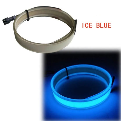 1*100cm EL LED Strip Light for DIY Flexible Neon Lights Glow Rope Party Decoration Tape Lamp USB 12V Battery Backlight Panel