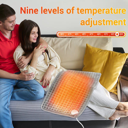 2 In 1 Electric Heating Pad Warming Waist Belt  Abdomen Shoulder Back Pain Relief Hot Compress Physiotherapy Thermal Blanket