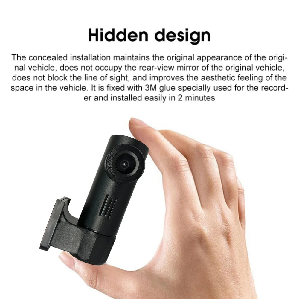 APP control smart car Wifi DVR Dash camera night vision video recorder HD1080P USB connection power supply
