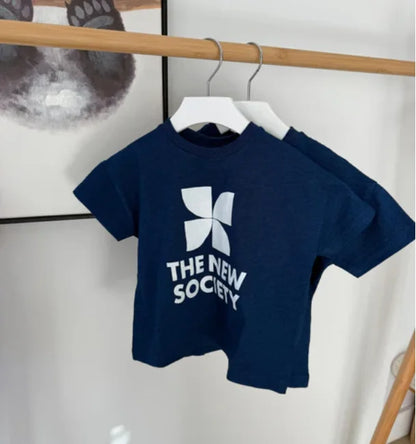 Children's SS26 Summer T-shirt and Shorts, Cute Printed T-shirt and Pants Set for Boys and Girls