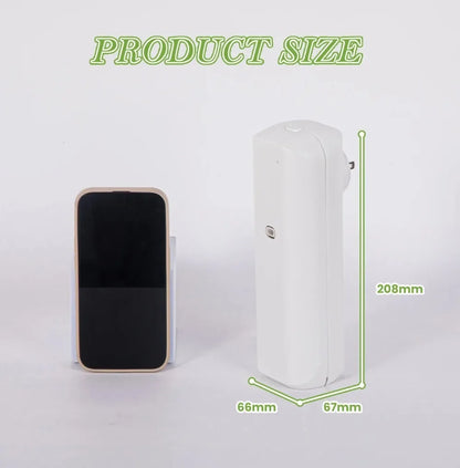 Small Aromatic Oil Diffuser Bluetooth Fragrance Diffuser Socket Style Aroma Oil Diffuser For Home Toilet Air Freshener Device