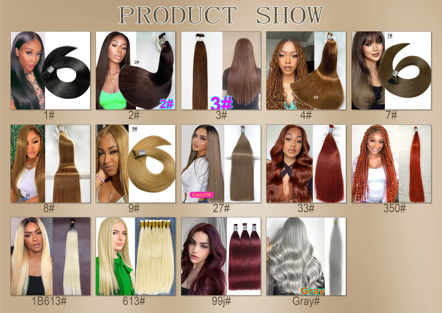 100% Human Hair Bulk No Weft Remy Vietnam Hair Straight Hair Bundles Real Natural Black Hair 613 Blonde 30inch For Braiding
