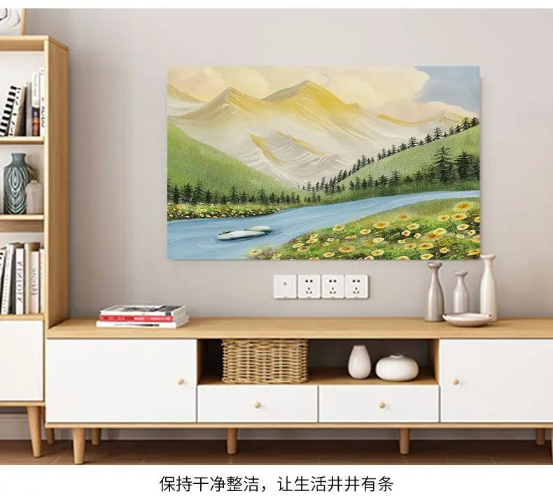 TV Cover Aesthetic three-dimensional sense Household Hanging LCD TV Dust 24-75 Inch Living Room Decoration for Televisions
